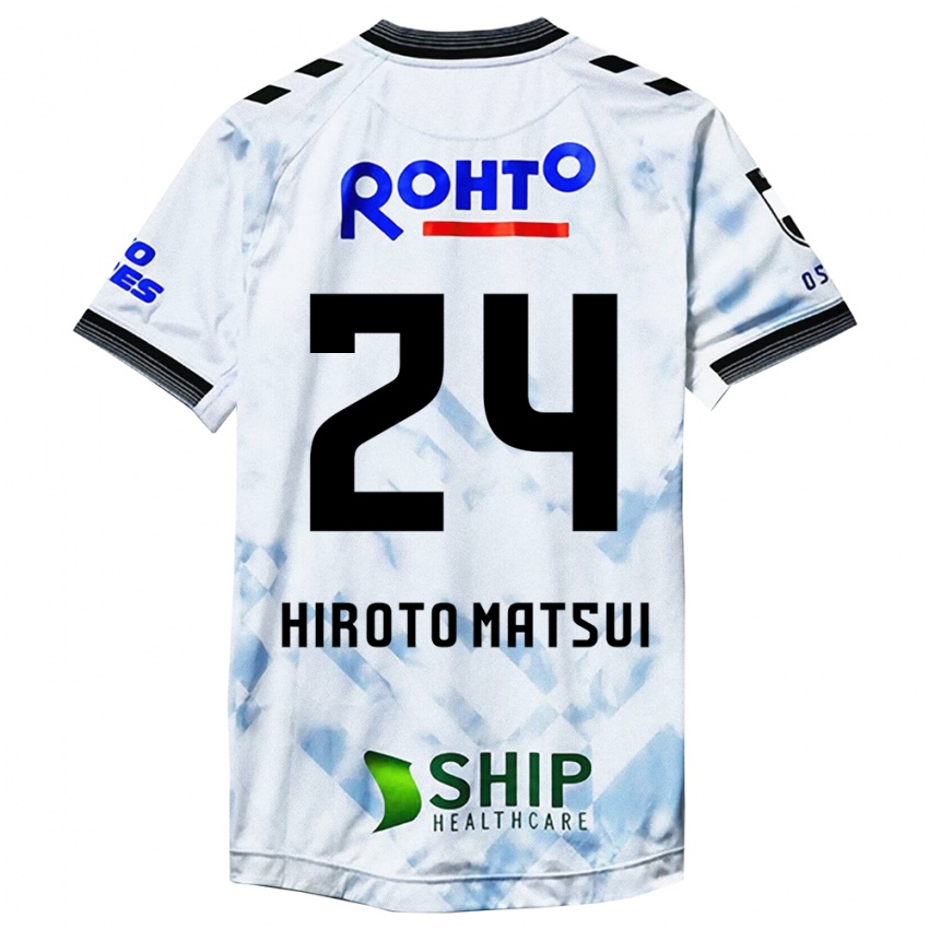 Niño Camiseta Elijah Hiroto Matsui #24 Blanco Negro 2ª Equipación 2024/25 La Camisa Chile