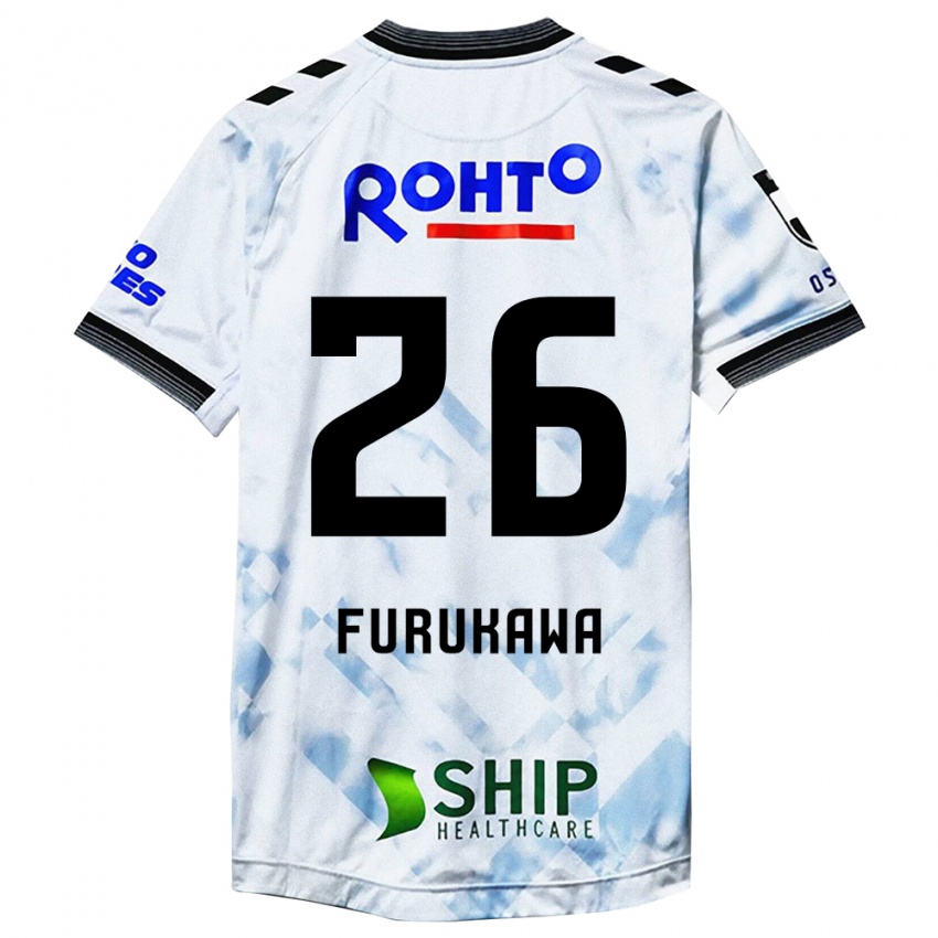 Niño Camiseta Kanta Furukawa #26 Blanco Negro 2ª Equipación 2024/25 La Camisa Chile