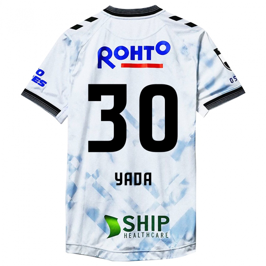 Niño Camiseta Yukito Yada #30 Blanco Negro 2ª Equipación 2024/25 La Camisa Chile