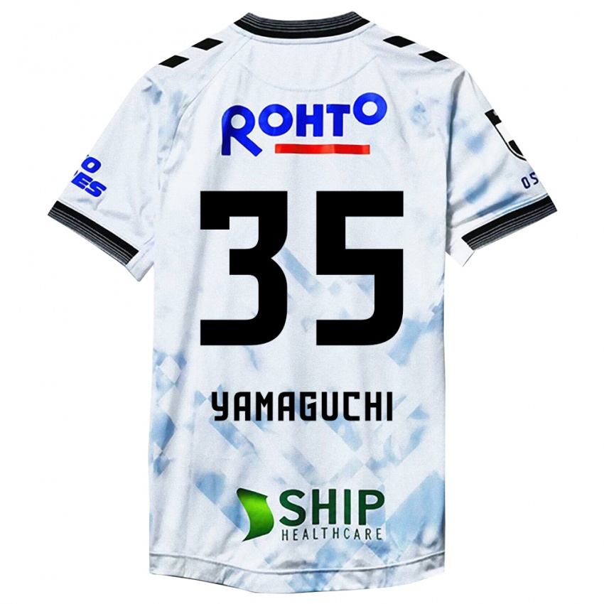 Niño Camiseta Haruta Yamaguchi #35 Blanco Negro 2ª Equipación 2024/25 La Camisa Chile