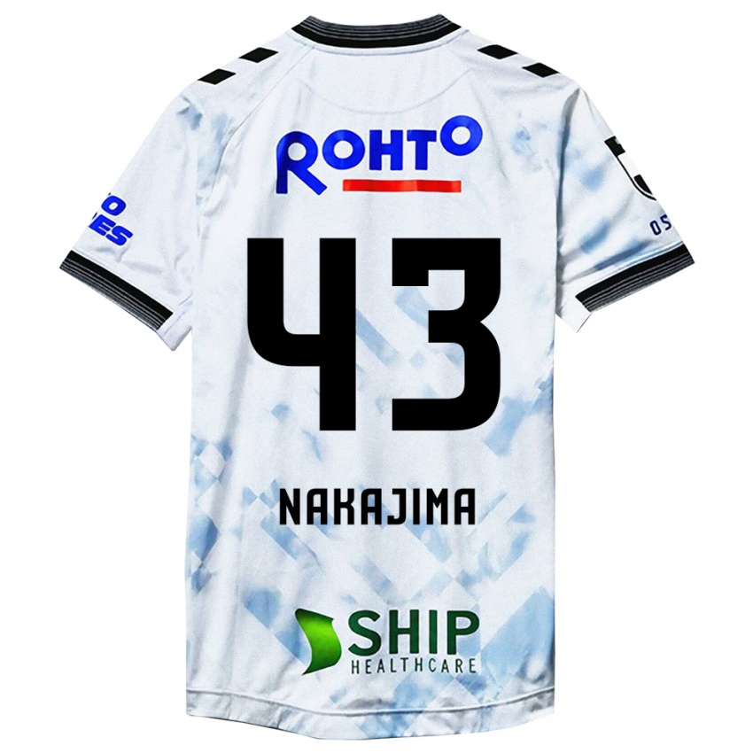 Niño Camiseta Yugo Nakajima #43 Blanco Negro 2ª Equipación 2024/25 La Camisa Chile