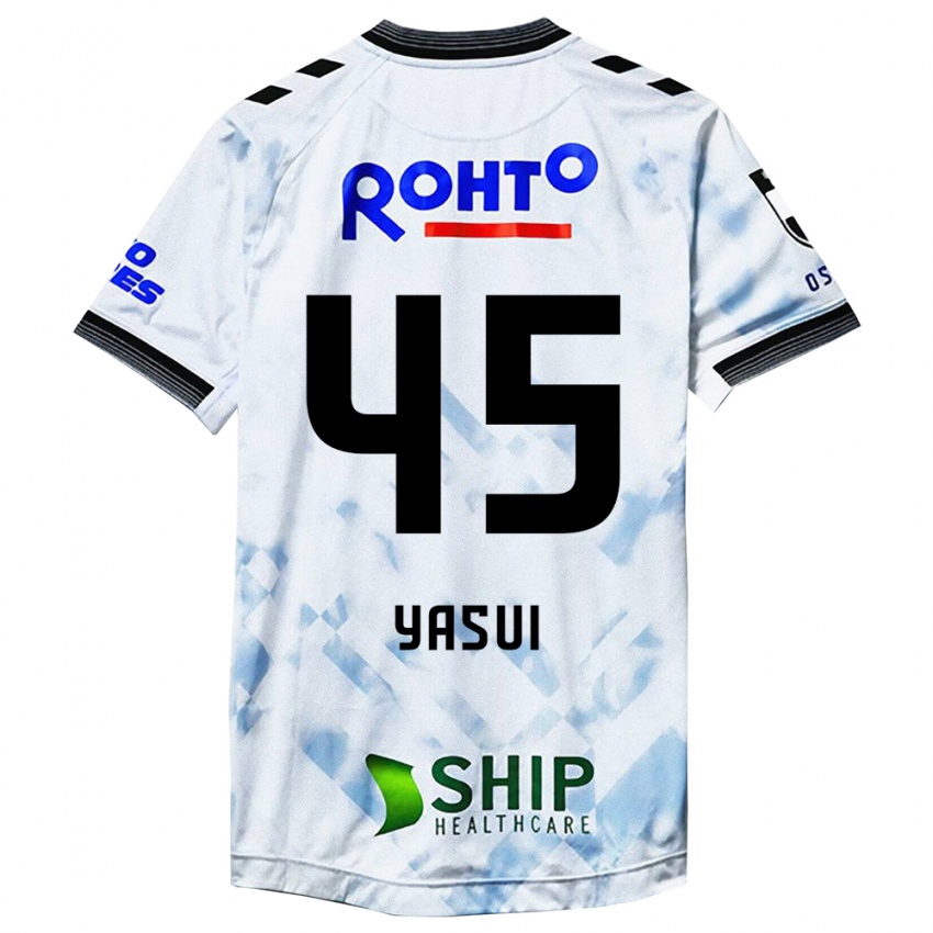 Niño Camiseta Tsukasa Yasui #45 Blanco Negro 2ª Equipación 2024/25 La Camisa Chile