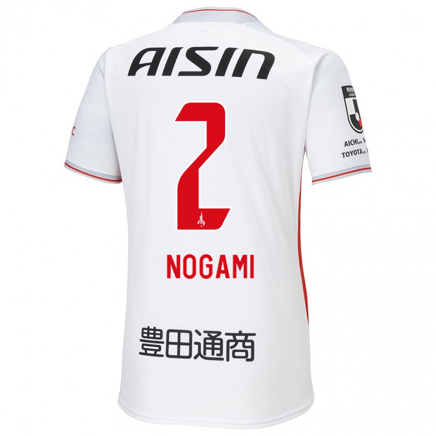 Niño Camiseta Yuki Nogami #2 Blanco Amarillo Rojo 2ª Equipación 2024/25 La Camisa Chile