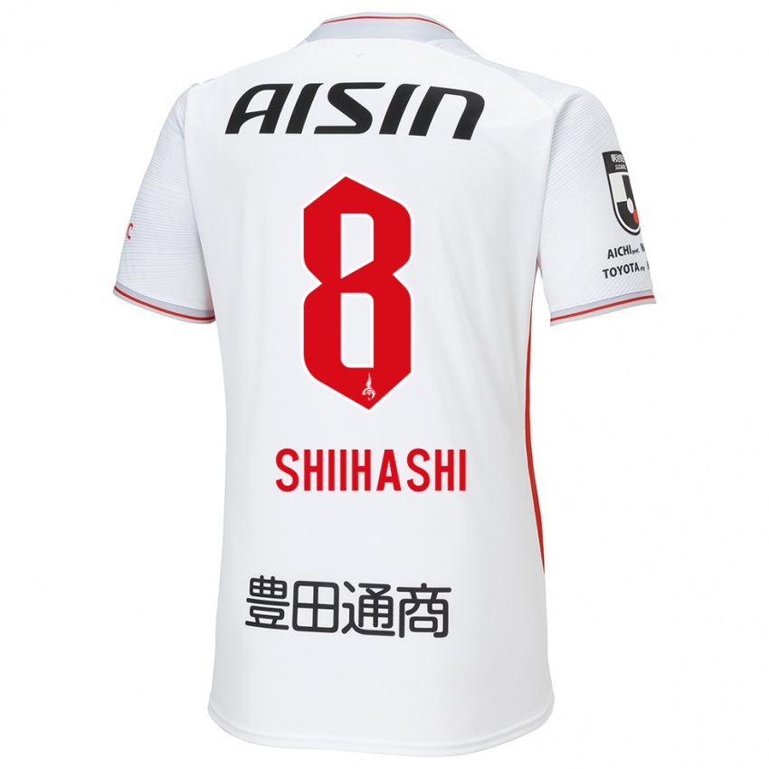 Niño Camiseta Keiya Shiihashi #8 Blanco Amarillo Rojo 2ª Equipación 2024/25 La Camisa Chile