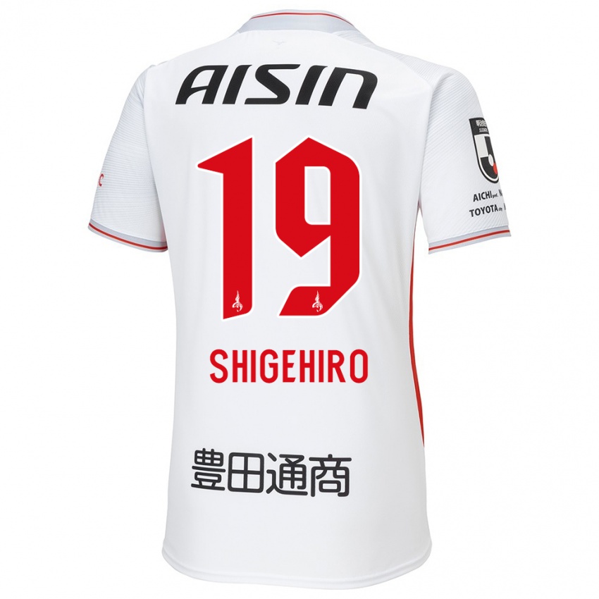 Niño Camiseta Takuya Shigehiro #19 Blanco Amarillo Rojo 2ª Equipación 2024/25 La Camisa Chile