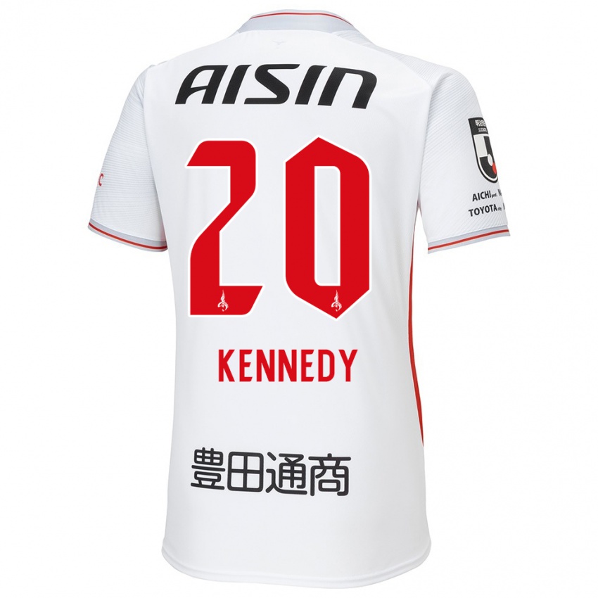 Niño Camiseta Kennedy Egbus Mikuni #20 Blanco Amarillo Rojo 2ª Equipación 2024/25 La Camisa Chile