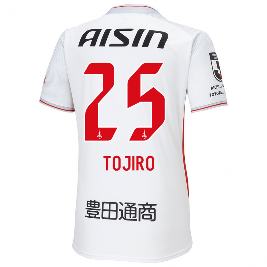 Niño Camiseta Tojiro Kubo #25 Blanco Amarillo Rojo 2ª Equipación 2024/25 La Camisa Chile