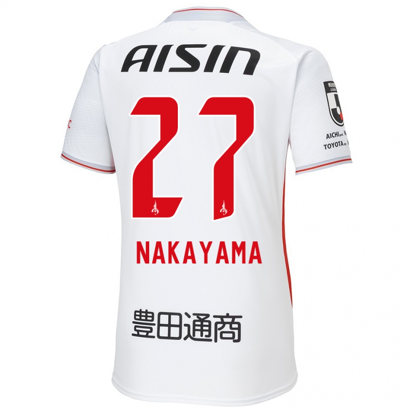 Niño Camiseta Katsuhiro Nakayama #27 Blanco Amarillo Rojo 2ª Equipación 2024/25 La Camisa Chile