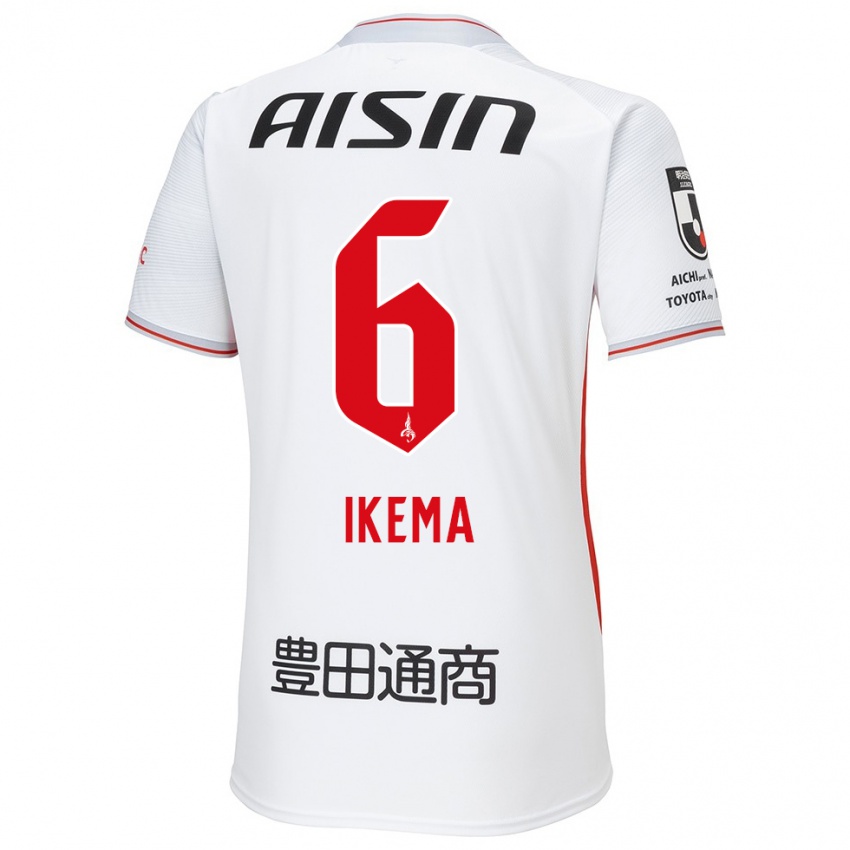 Niño Camiseta Kano Ikema #6 Blanco Amarillo Rojo 2ª Equipación 2024/25 La Camisa Chile