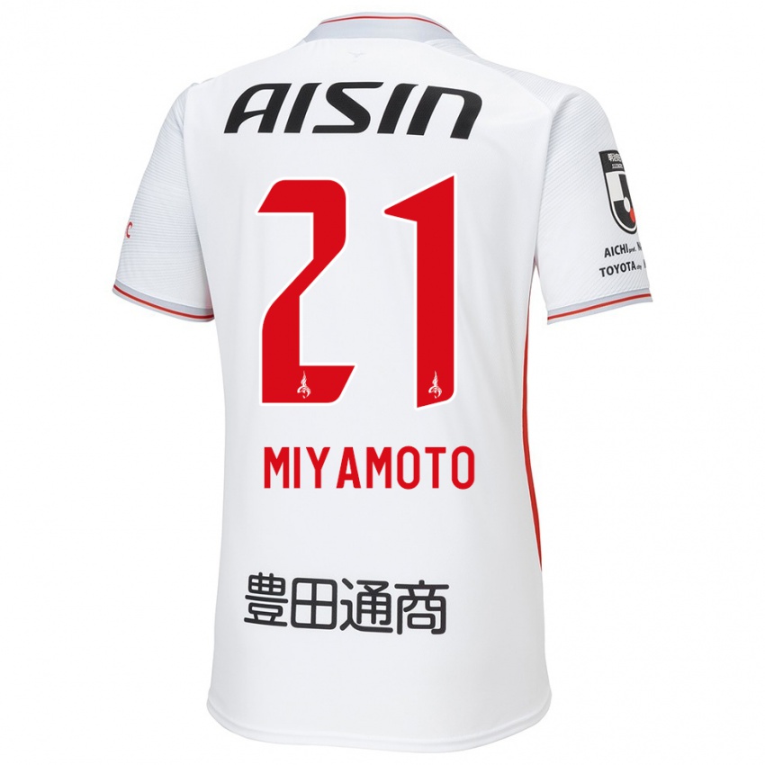 Niño Camiseta Kodai Miyamoto #21 Blanco Amarillo Rojo 2ª Equipación 2024/25 La Camisa Chile