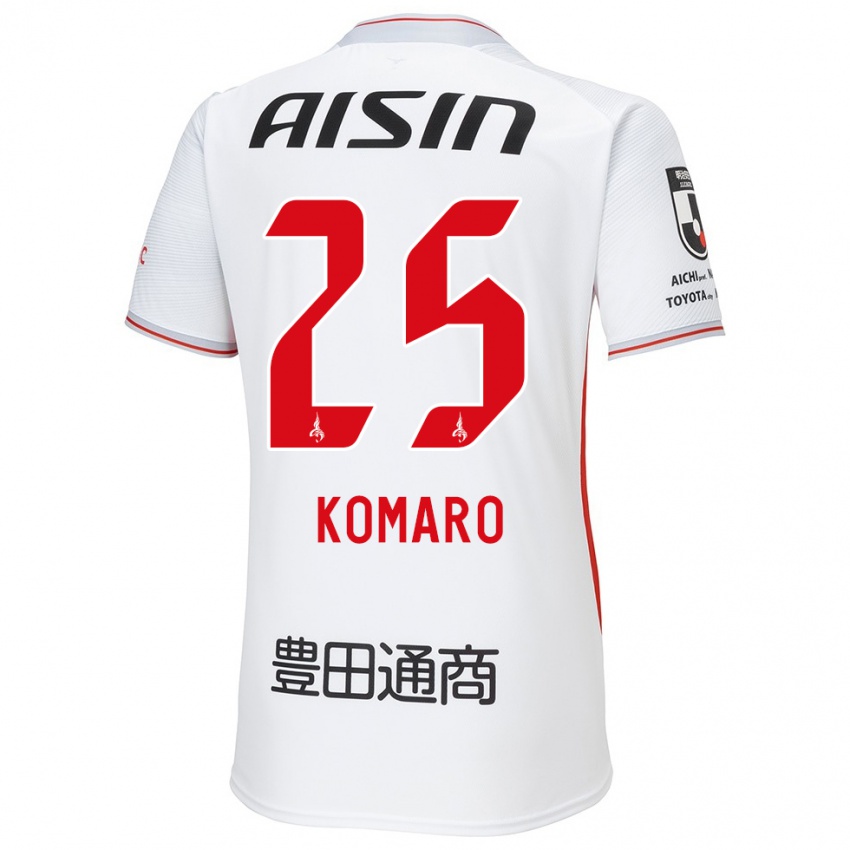 Niño Camiseta Shuta Komaro #25 Blanco Amarillo Rojo 2ª Equipación 2024/25 La Camisa Chile