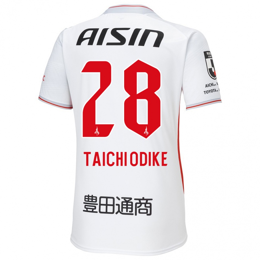 Niño Camiseta Chisom Taichi Odike #28 Blanco Amarillo Rojo 2ª Equipación 2024/25 La Camisa Chile