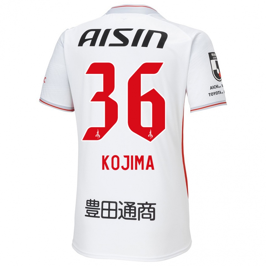 Niño Camiseta Aoto Kojima #36 Blanco Amarillo Rojo 2ª Equipación 2024/25 La Camisa Chile