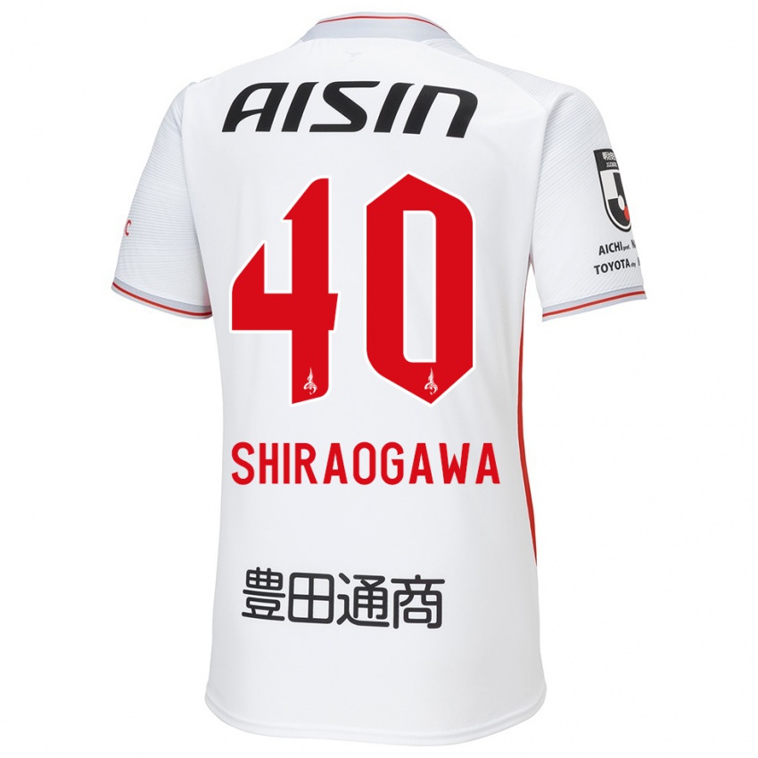 Niño Camiseta Rekuto Shiraogawa #40 Blanco Amarillo Rojo 2ª Equipación 2024/25 La Camisa Chile