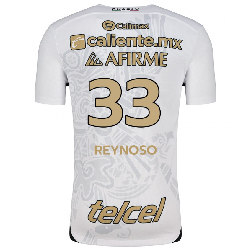 Niño Camiseta Emanuel Reynoso #33 Blanco Negro 2ª Equipación 2024/25 La Camisa Chile