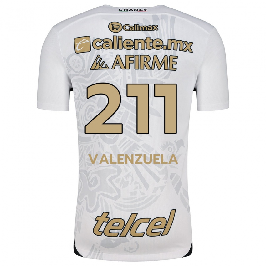 Niño Camiseta Aldieri Valenzuela #211 Blanco Negro 2ª Equipación 2024/25 La Camisa Chile