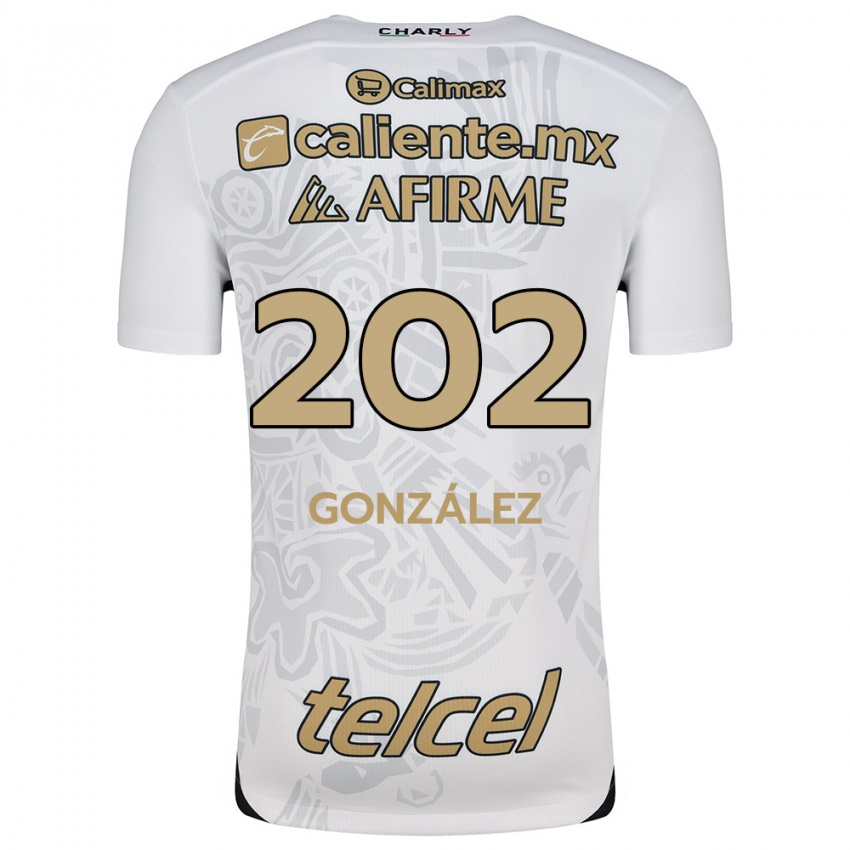 Niño Camiseta Joban González #202 Blanco Negro 2ª Equipación 2024/25 La Camisa Chile