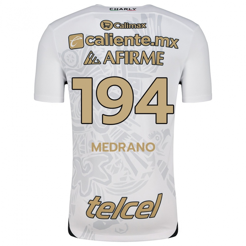 Niño Camiseta Luis Medrano #194 Blanco Negro 2ª Equipación 2024/25 La Camisa Chile