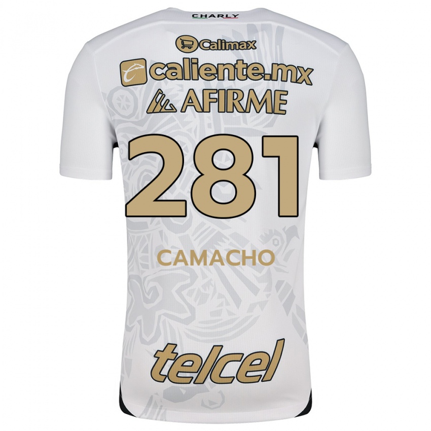 Niño Camiseta Javier Camacho #281 Blanco Negro 2ª Equipación 2024/25 La Camisa Chile