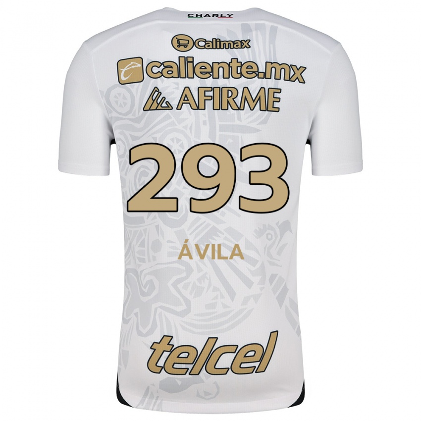 Niño Camiseta Daniel Ávila #293 Blanco Negro 2ª Equipación 2024/25 La Camisa Chile