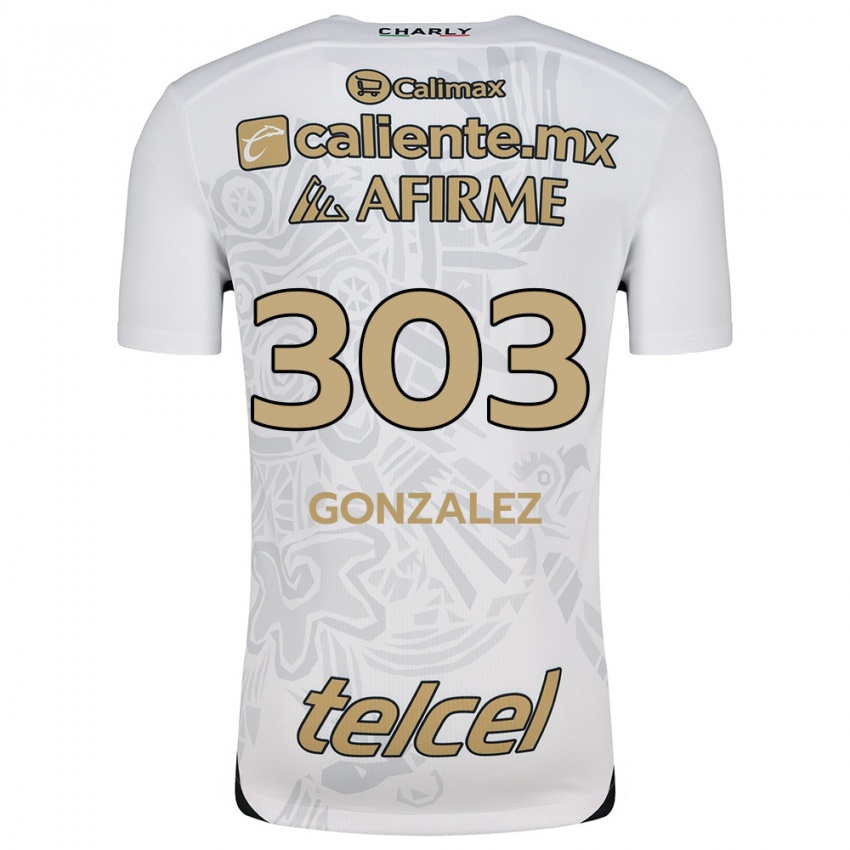 Niño Camiseta Osmar González #303 Blanco Negro 2ª Equipación 2024/25 La Camisa Chile