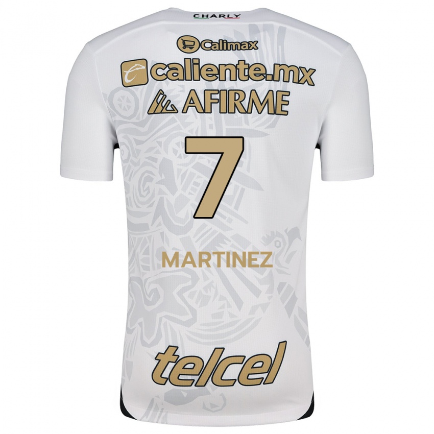 Niño Camiseta Alejandro Martínez #7 Blanco Negro 2ª Equipación 2024/25 La Camisa Chile