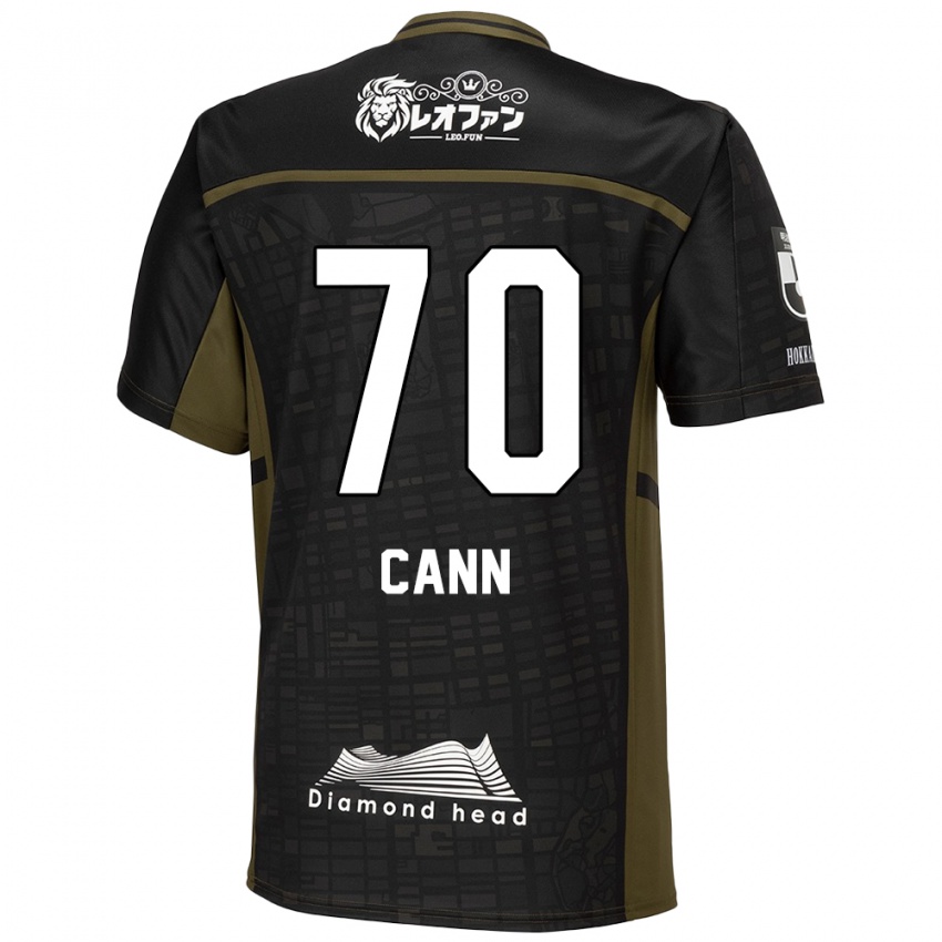 Niño Camiseta Francis Cann #70 Verde Negro 2ª Equipación 2024/25 La Camisa Chile