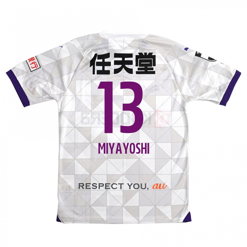 Niño Camiseta Takumi Miyayoshi #13 Blanco Morado 2ª Equipación 2024/25 La Camisa Chile