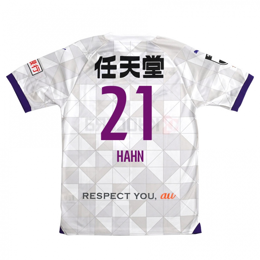 Niño Camiseta Warner Hahn #21 Blanco Morado 2ª Equipación 2024/25 La Camisa Chile