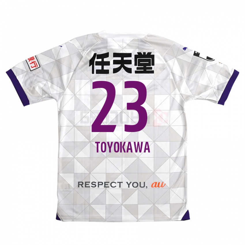 Niño Camiseta Yuta Toyokawa #23 Blanco Morado 2ª Equipación 2024/25 La Camisa Chile