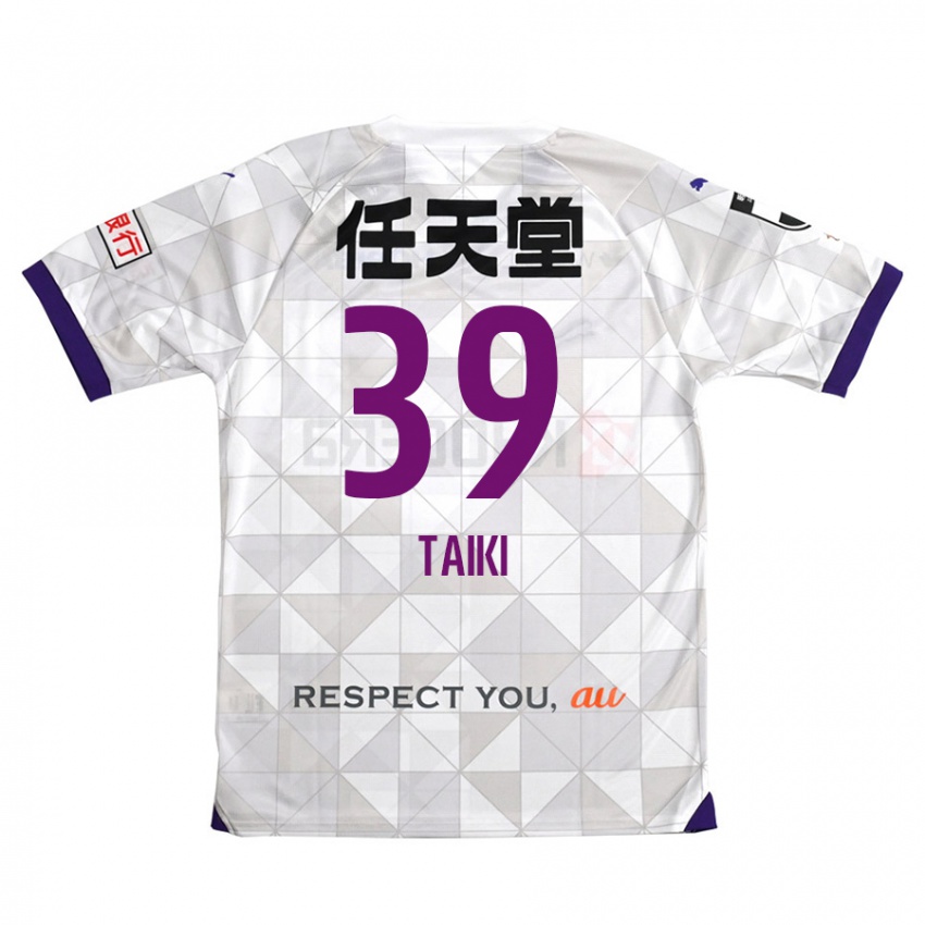 Niño Camiseta Taiki Hirato #39 Blanco Morado 2ª Equipación 2024/25 La Camisa Chile