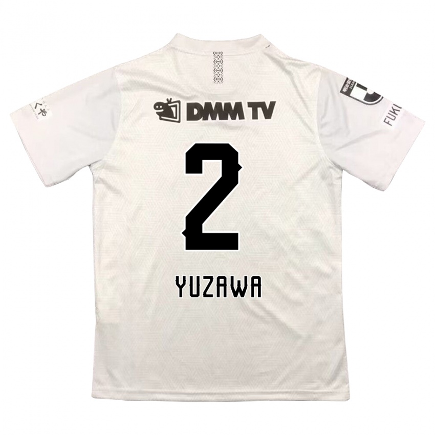 Niño Camiseta Masato Yuzawa #2 Gris Negro 2ª Equipación 2024/25 La Camisa Chile