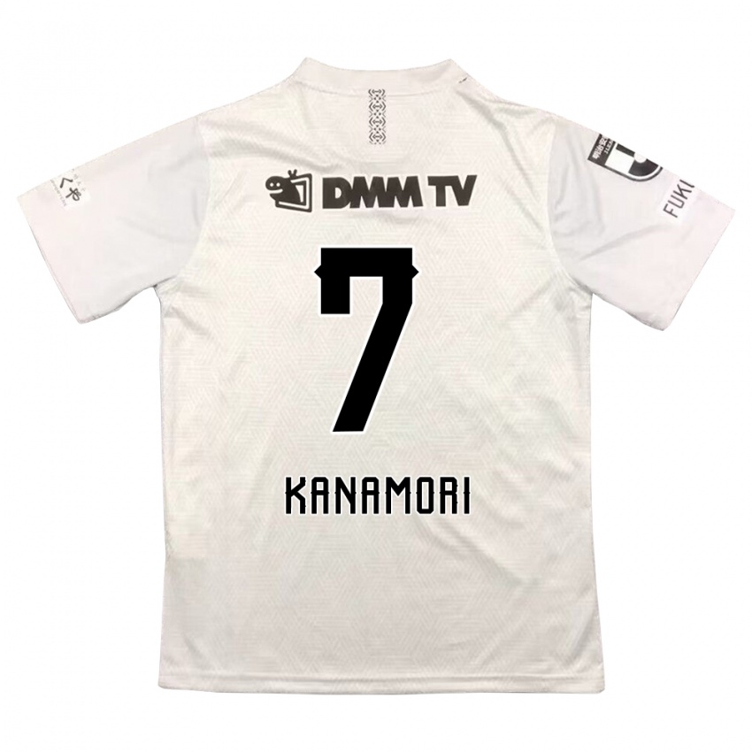 Niño Camiseta Takeshi Kanamori #7 Gris Negro 2ª Equipación 2024/25 La Camisa Chile