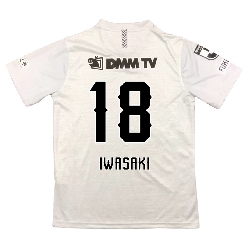 Niño Camiseta Yuto Iwasaki #18 Gris Negro 2ª Equipación 2024/25 La Camisa Chile