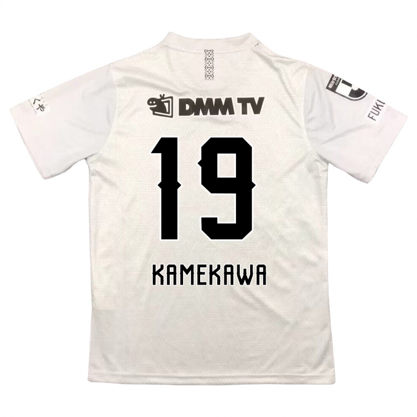 Niño Camiseta Masashi Kamekawa #19 Gris Negro 2ª Equipación 2024/25 La Camisa Chile