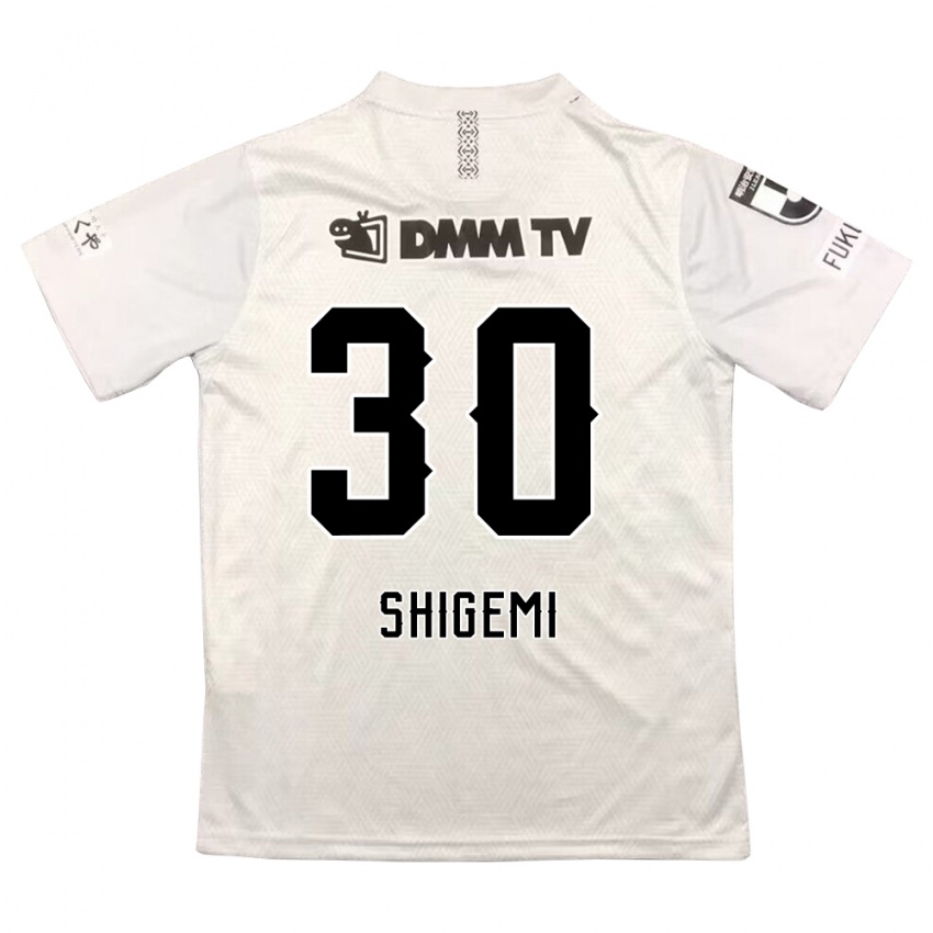 Niño Camiseta Masato Shigemi #30 Gris Negro 2ª Equipación 2024/25 La Camisa Chile