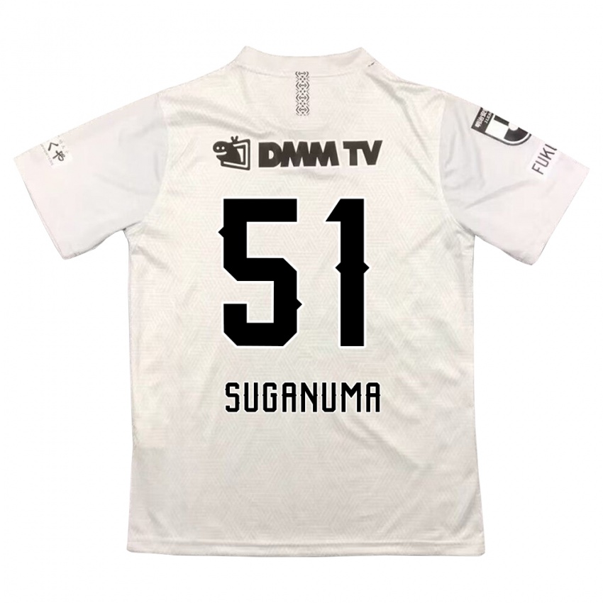 Niño Camiseta Kazuaki Suganuma #51 Gris Negro 2ª Equipación 2024/25 La Camisa Chile