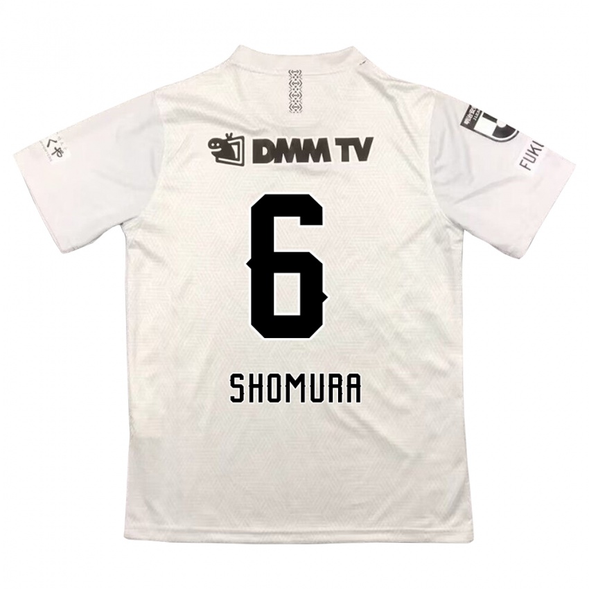 Niño Camiseta Tomoki Shomura #6 Gris Negro 2ª Equipación 2024/25 La Camisa Chile