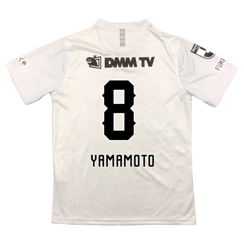 Niño Camiseta Shunsuke Yamamoto #8 Gris Negro 2ª Equipación 2024/25 La Camisa Chile