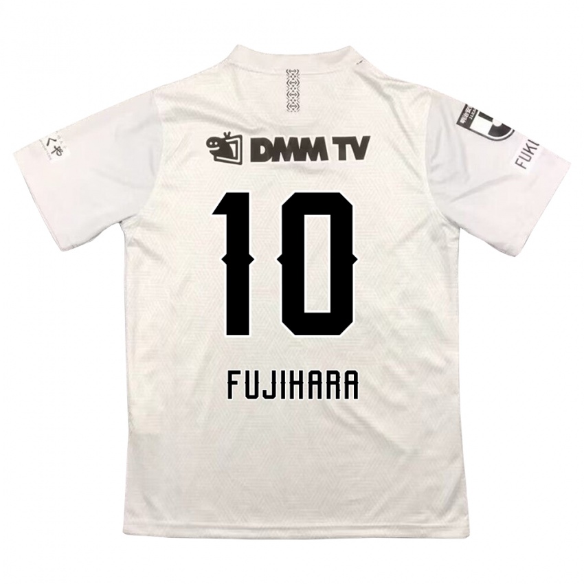 Niño Camiseta Naoatsu Fujihara #10 Gris Negro 2ª Equipación 2024/25 La Camisa Chile