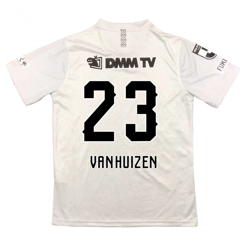 Niño Camiseta Haruki Christopher Van Huizen #23 Gris Negro 2ª Equipación 2024/25 La Camisa Chile