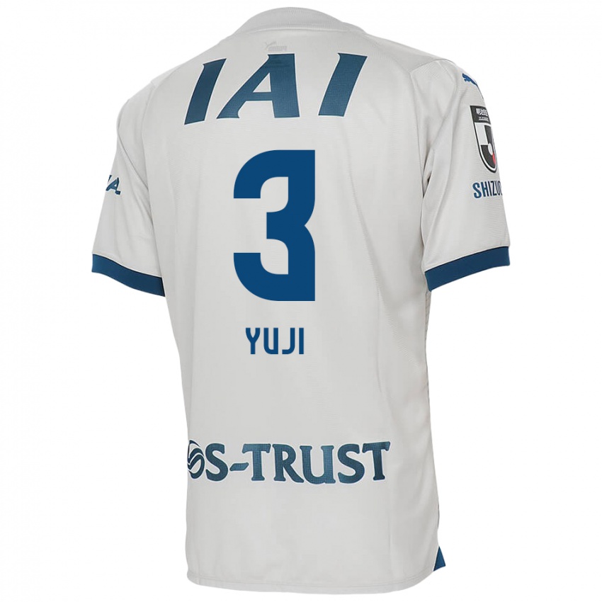 Niño Camiseta Yuji Takahashi #3 Blanco Azul 2ª Equipación 2024/25 La Camisa Chile