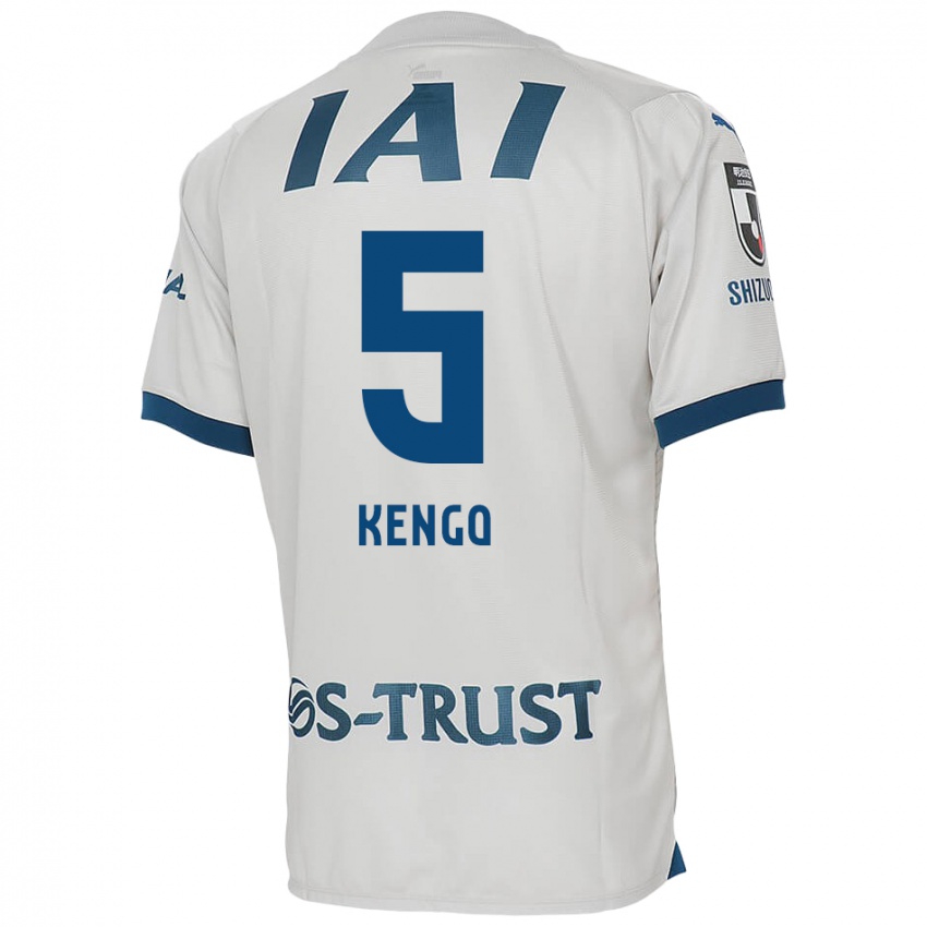 Niño Camiseta Kengo Kitazume #5 Blanco Azul 2ª Equipación 2024/25 La Camisa Chile