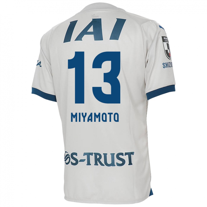 Niño Camiseta Kota Miyamoto #13 Blanco Azul 2ª Equipación 2024/25 La Camisa Chile