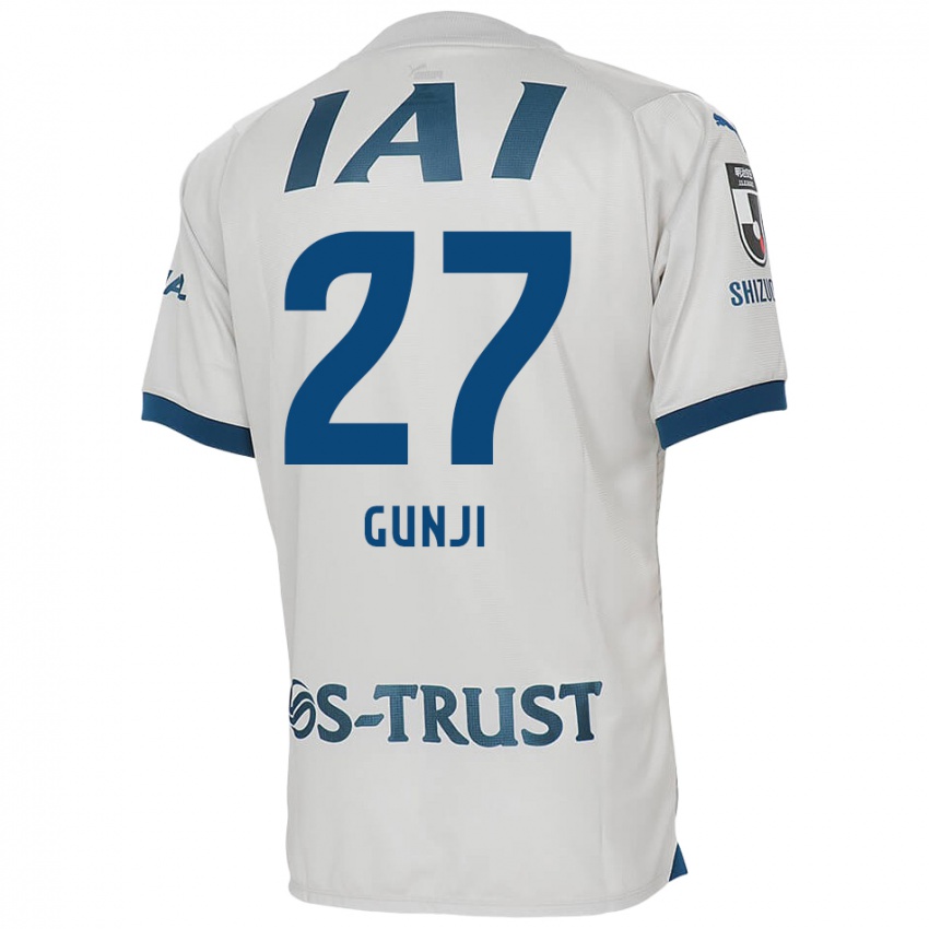 Niño Camiseta Riku Gunji #27 Blanco Azul 2ª Equipación 2024/25 La Camisa Chile