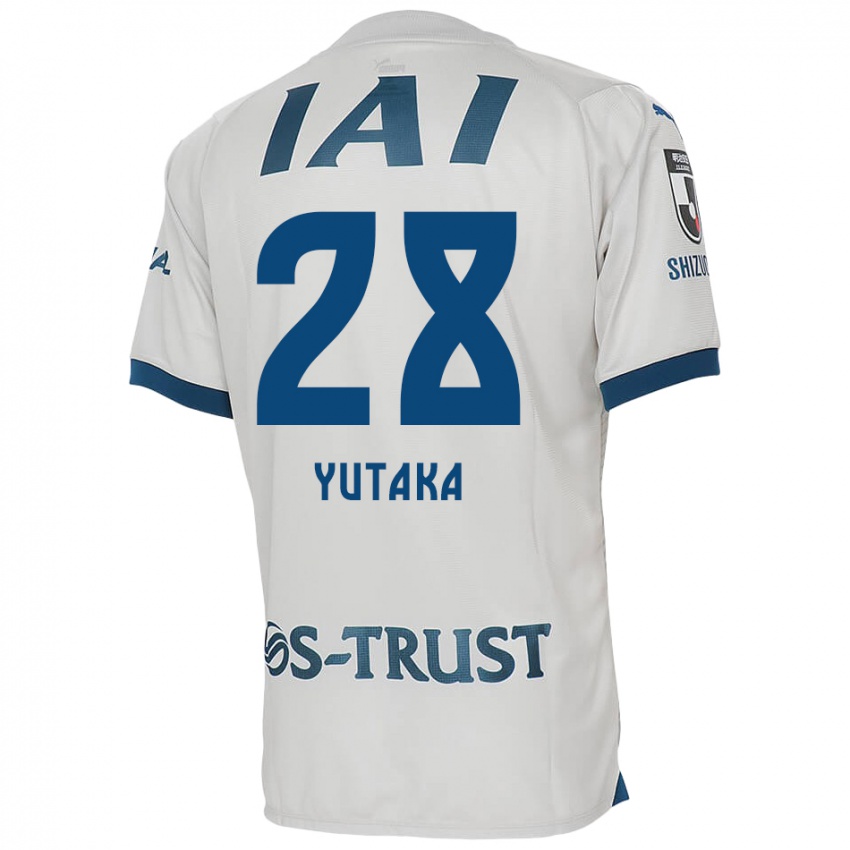 Niño Camiseta Yutaka Yoshida #28 Blanco Azul 2ª Equipación 2024/25 La Camisa Chile