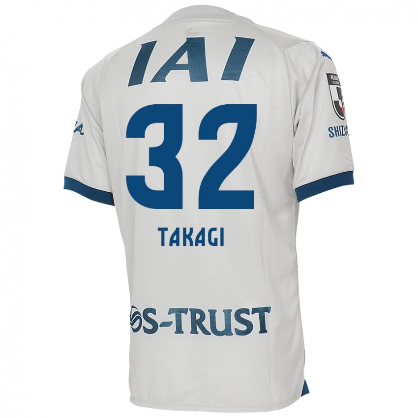 Niño Camiseta Sen Takagi #32 Blanco Azul 2ª Equipación 2024/25 La Camisa Chile