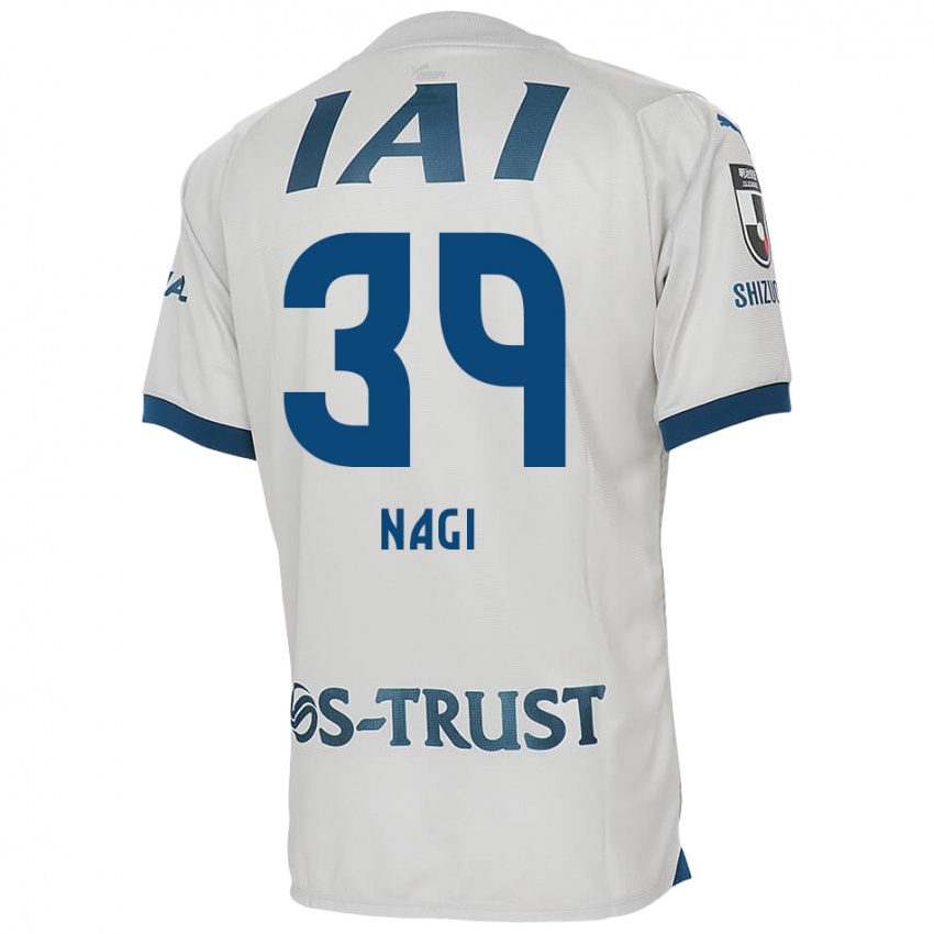 Niño Camiseta Nagi Kawatani #39 Blanco Azul 2ª Equipación 2024/25 La Camisa Chile