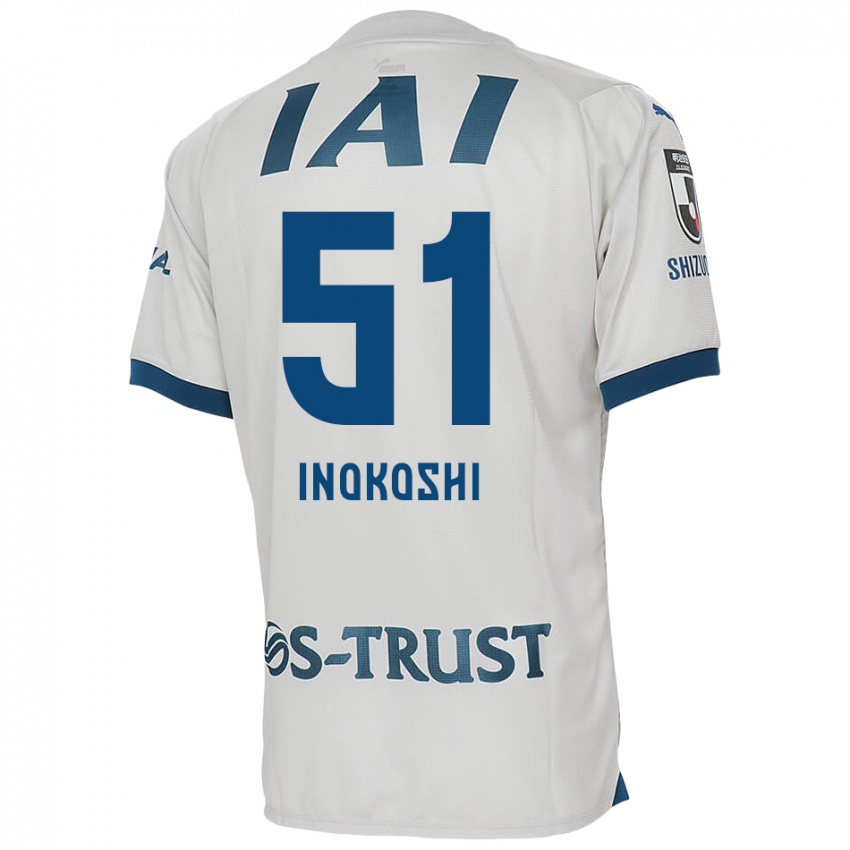 Niño Camiseta Yui Inokoshi #51 Blanco Azul 2ª Equipación 2024/25 La Camisa Chile