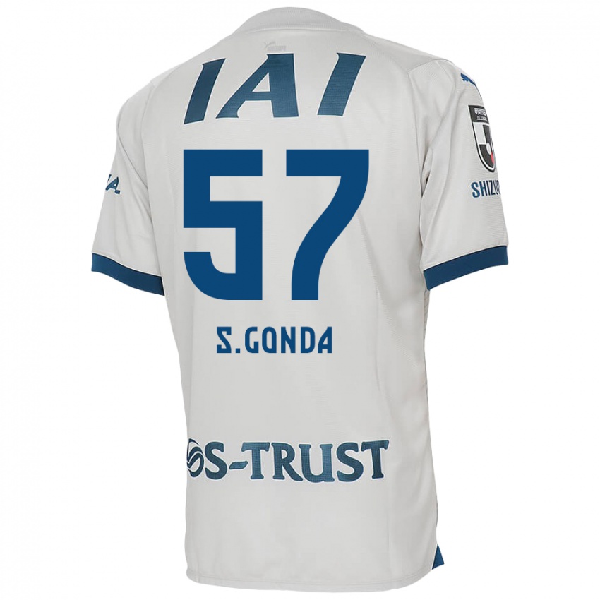 Niño Camiseta Shuichi Gonda #57 Blanco Azul 2ª Equipación 2024/25 La Camisa Chile